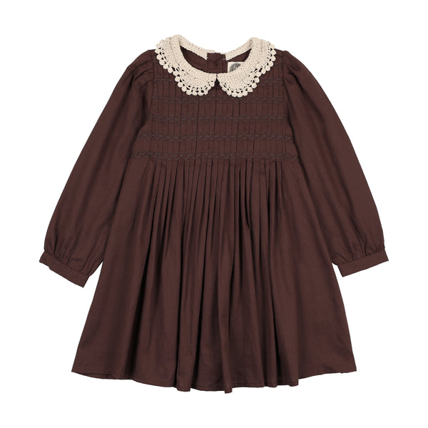 Crochet Collar Dress Navy / 8
