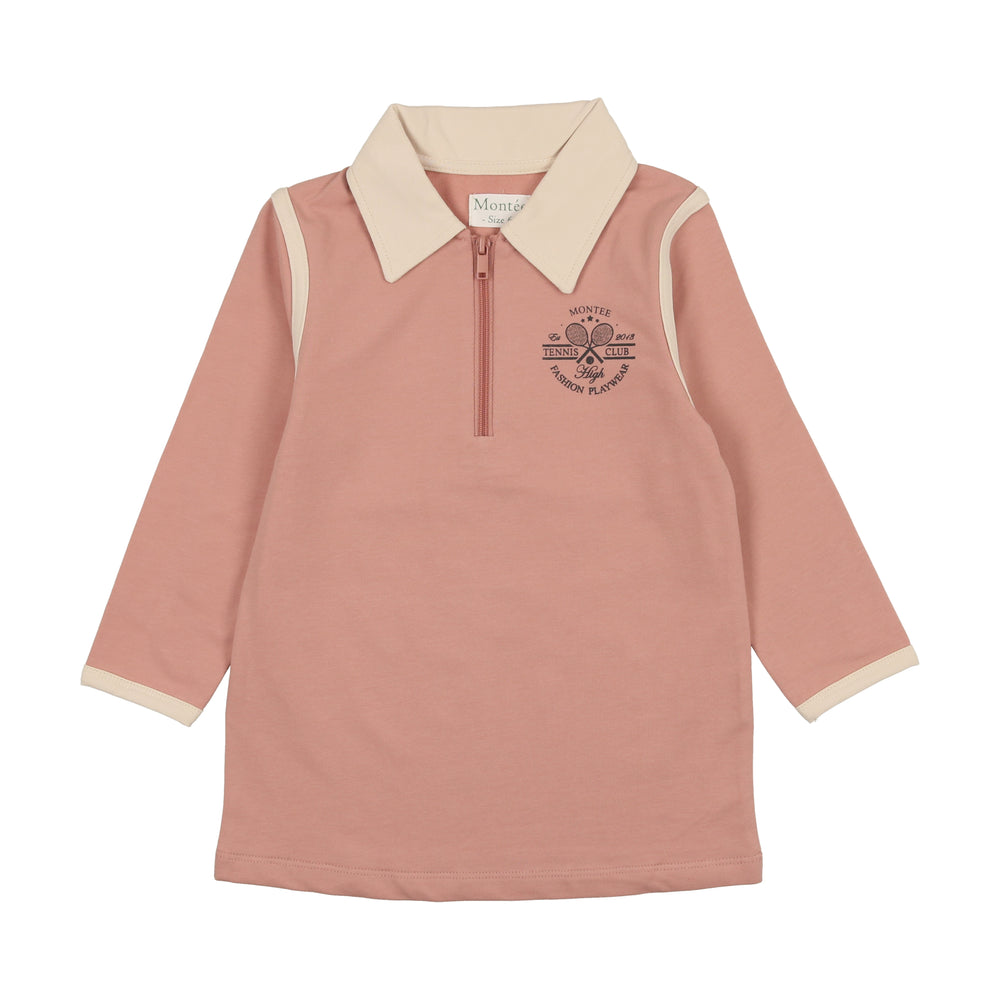 Tennis Club Girls 3/4 Sleeve Shirt