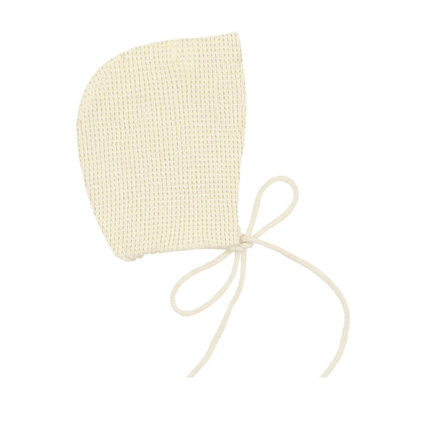 Sand Waffle Button Knit Footie & Bonnet Sand Waffle Button Knit Footie & Bonnet