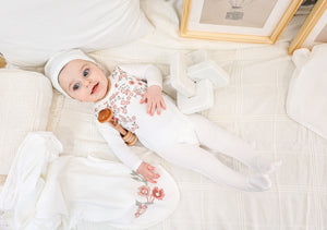 Asymmetrical Floral Footie
