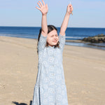 Tiered Flower 3/4 Sleeve Dress