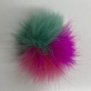 Genuine Raccoon Fur Pom Pom