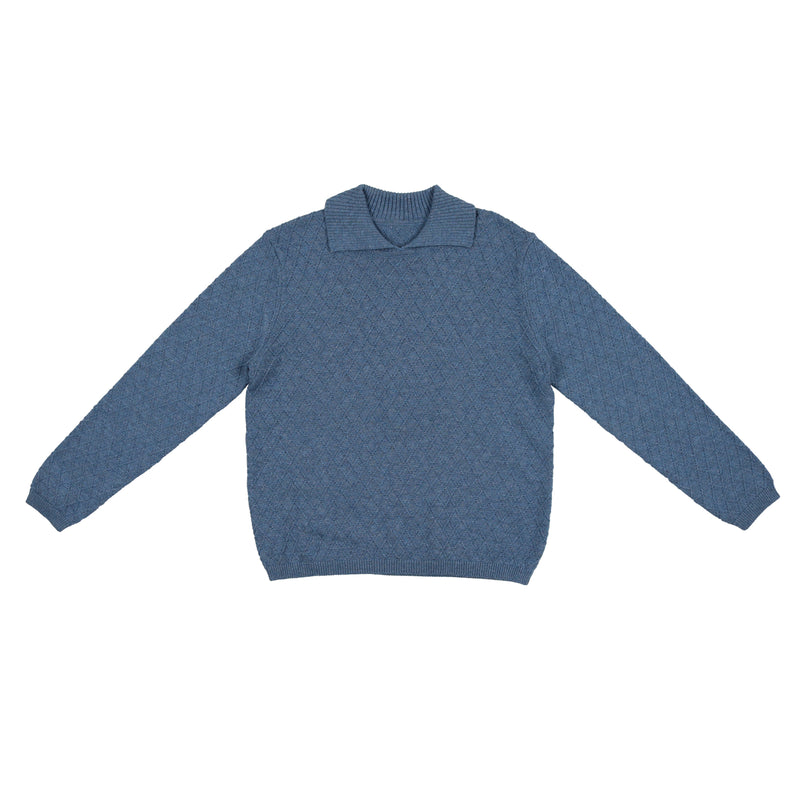 Argyle Fine Knit Sweater