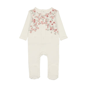 Asymmetrical Floral Footie