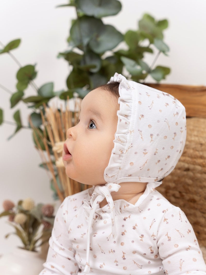 Berry Floral Bonnet