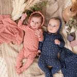Berry Floral Footie