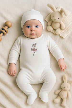 Ballerina Printed Footie