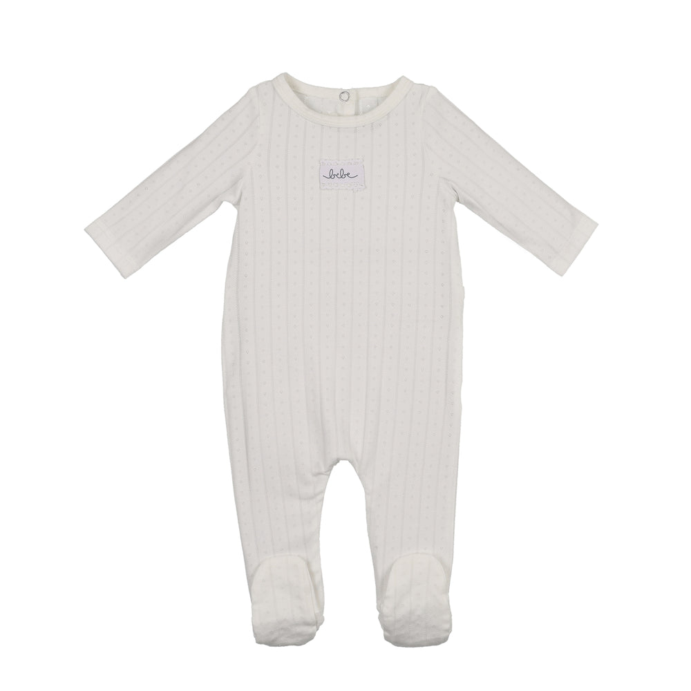 Bebe Pointelle Footie