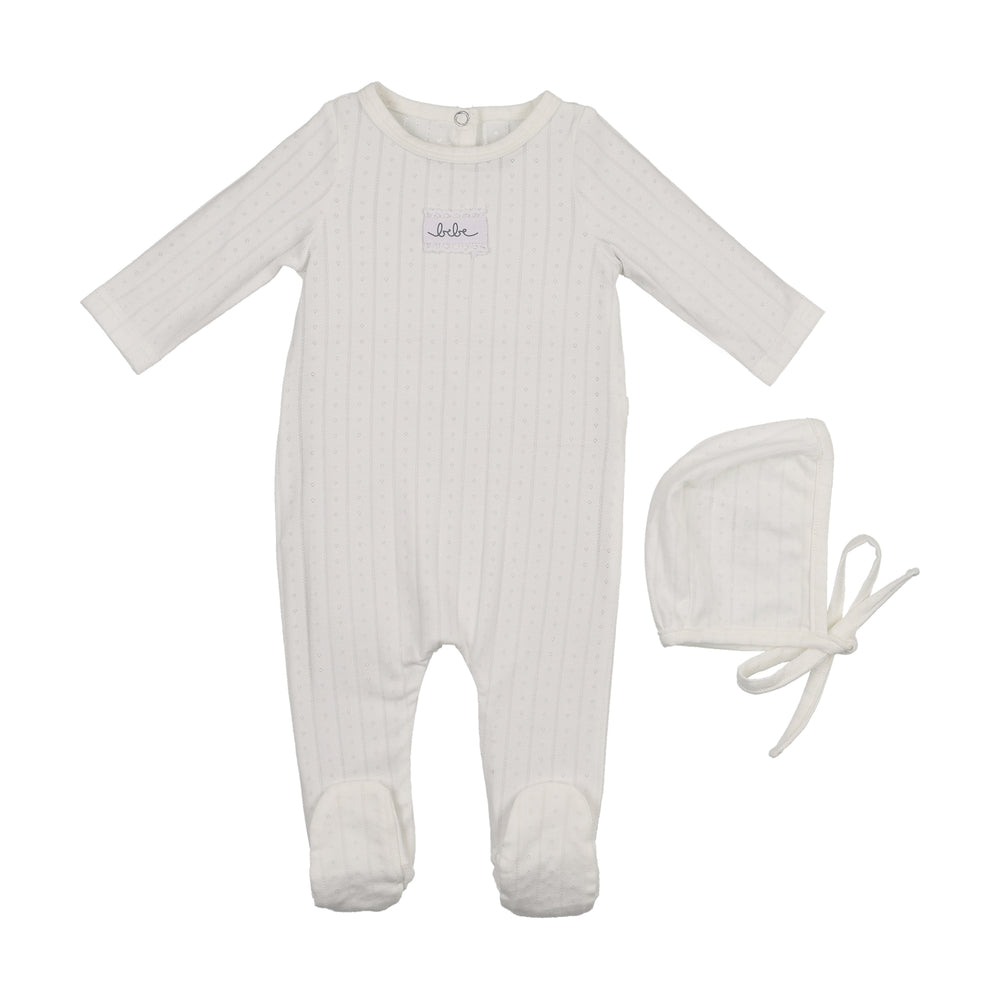 Bebe Pointelle Footie