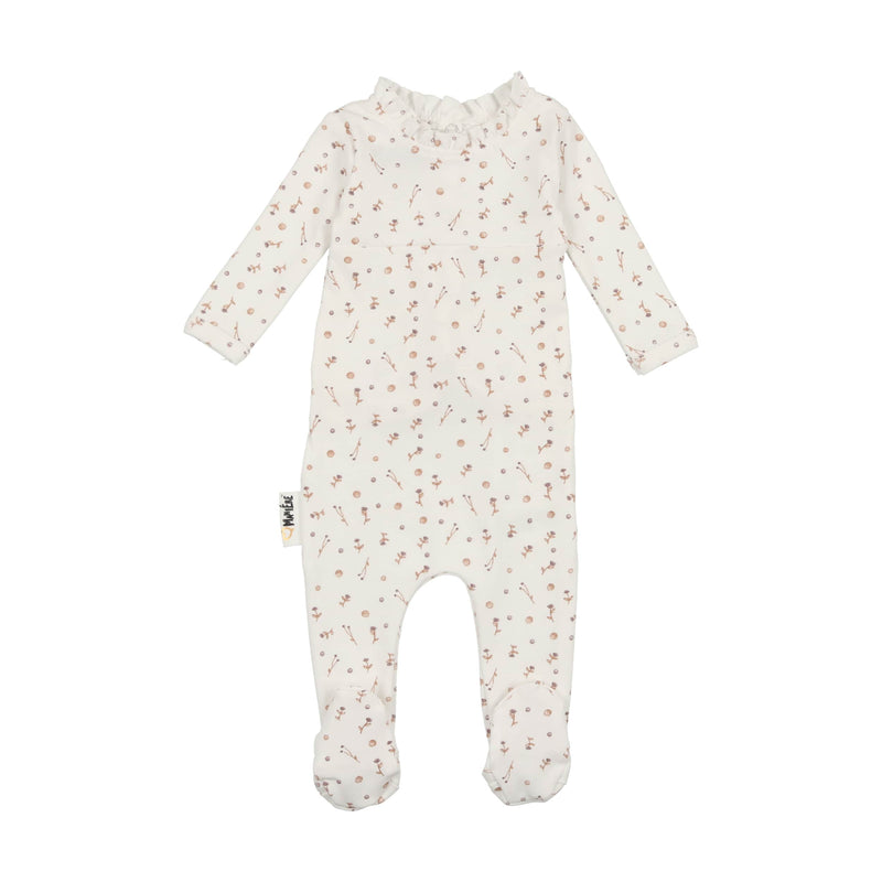 Berry Floral Footie