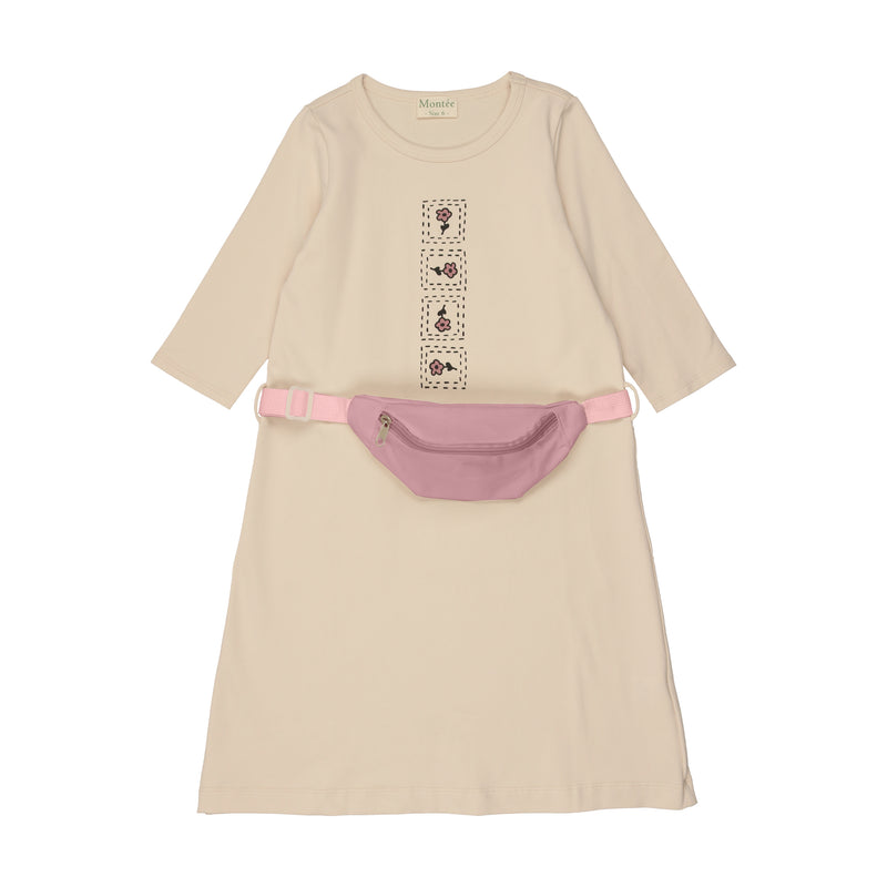 Boxy Belt Bag 3/4 Sleeve Dress
