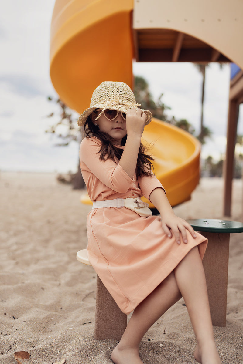 Boxy Belt Bag 3/4 Sleeve Dress