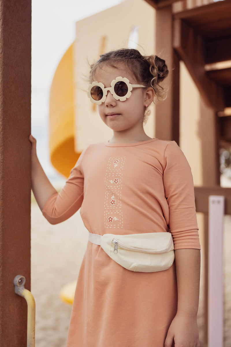 Boxy Belt Bag 3/4 Sleeve Dress
