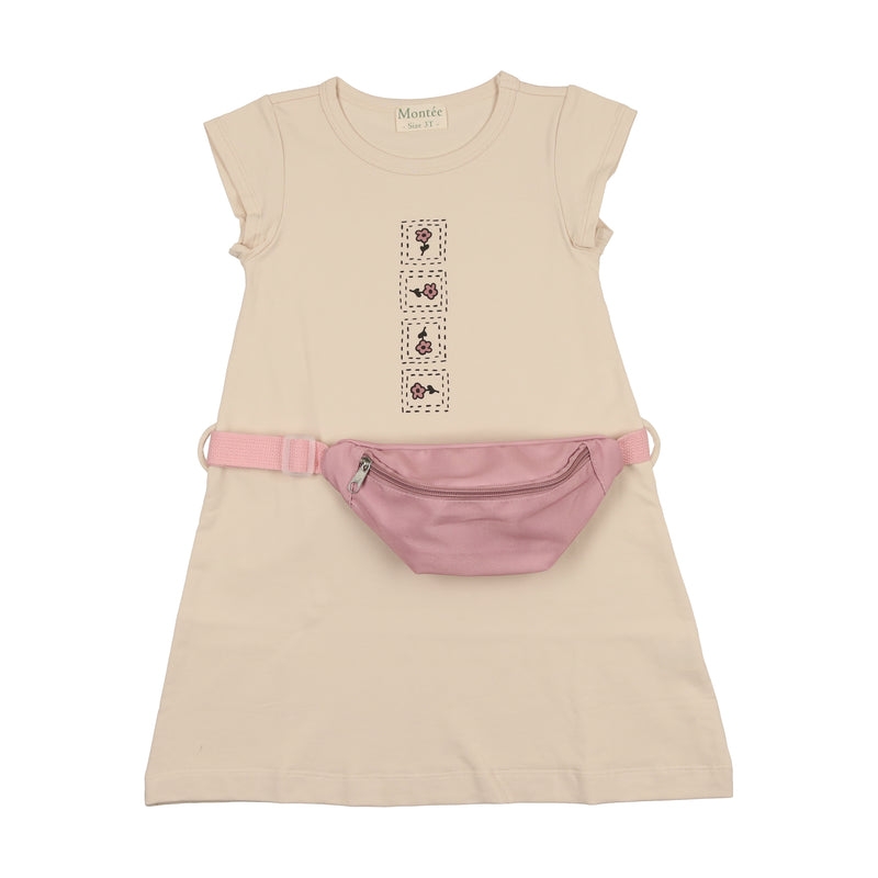 Boxy Belt Bag Short Sleeve Dress
