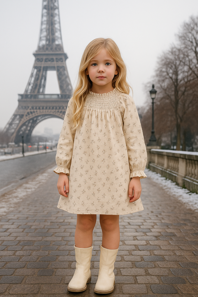 Brushed Floral Dress Cream / 14 Brushed Floral Dress Cream / 14