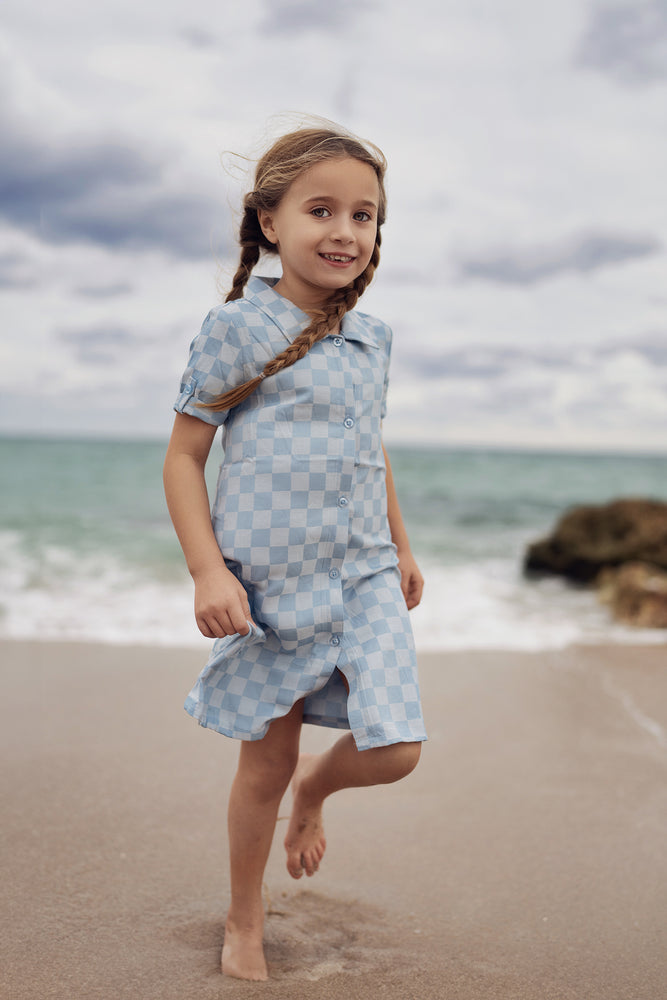 denim 3/4 sleeve dress Ivy 3/4 Sleeve Denim Dress
