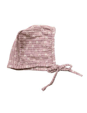 
            
                Load image into Gallery viewer, Floral Stripe Bonnet
            
        