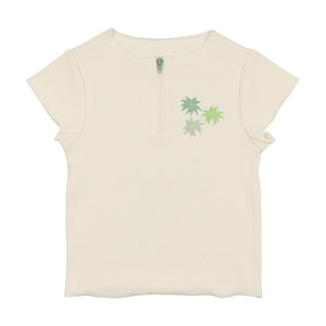 Floral Ribbed Boys Top