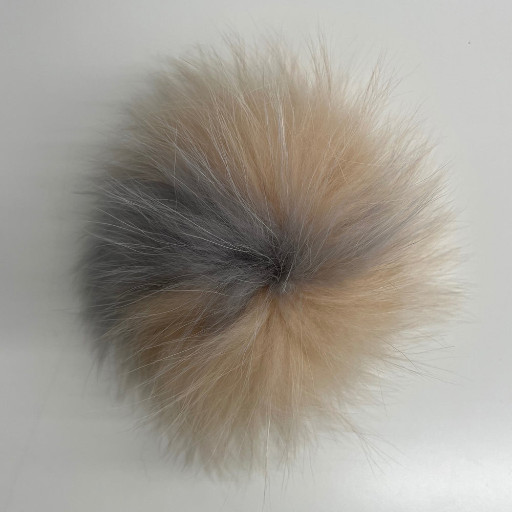 Genuine Raccoon Fur Pom Pom