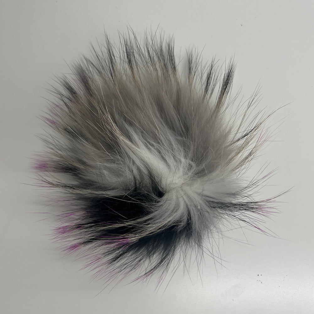 Genuine Raccoon Fur Pom Pom