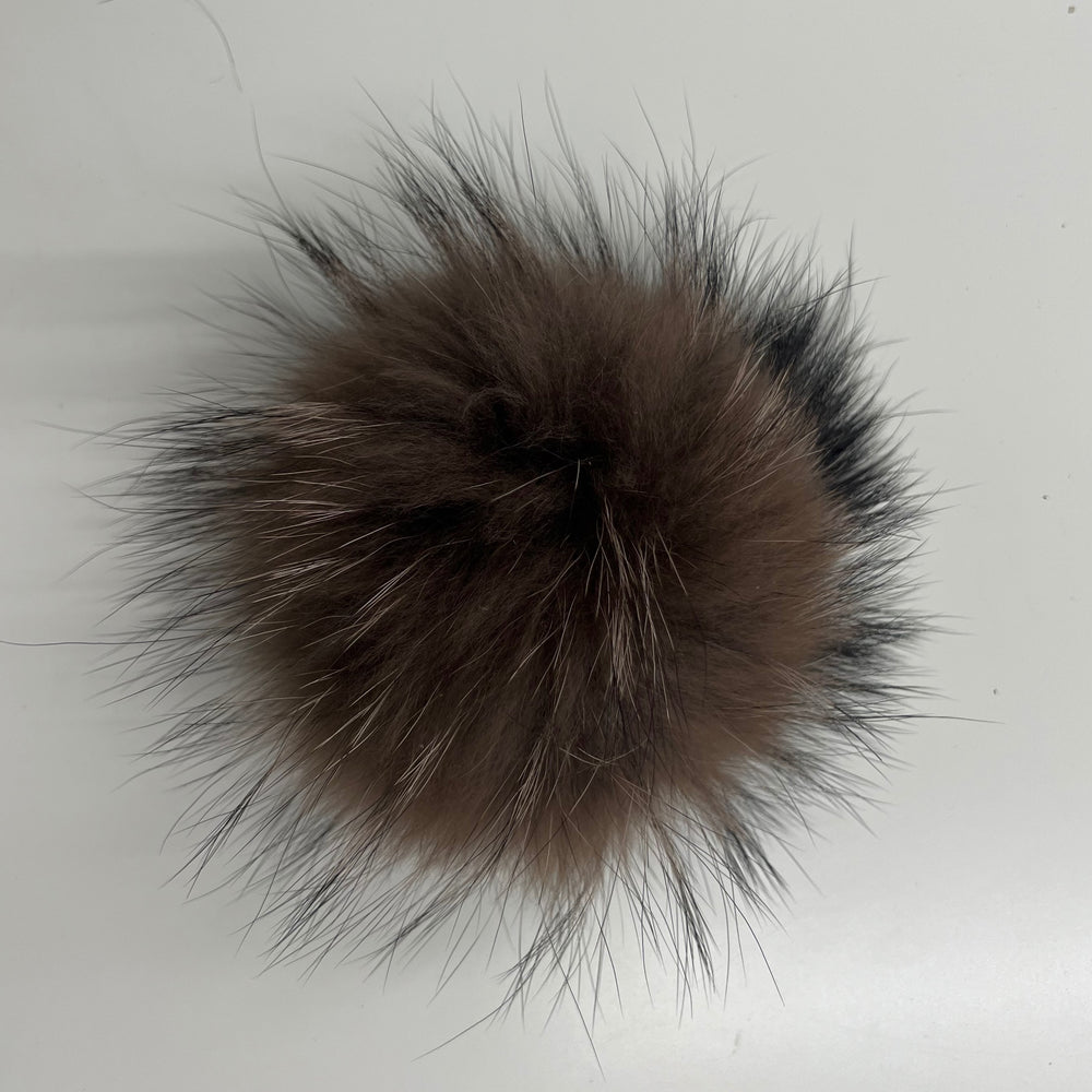 Genuine Raccoon Fur Pom Pom