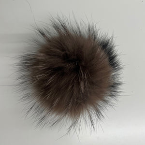 Genuine Raccoon Fur Pom Pom