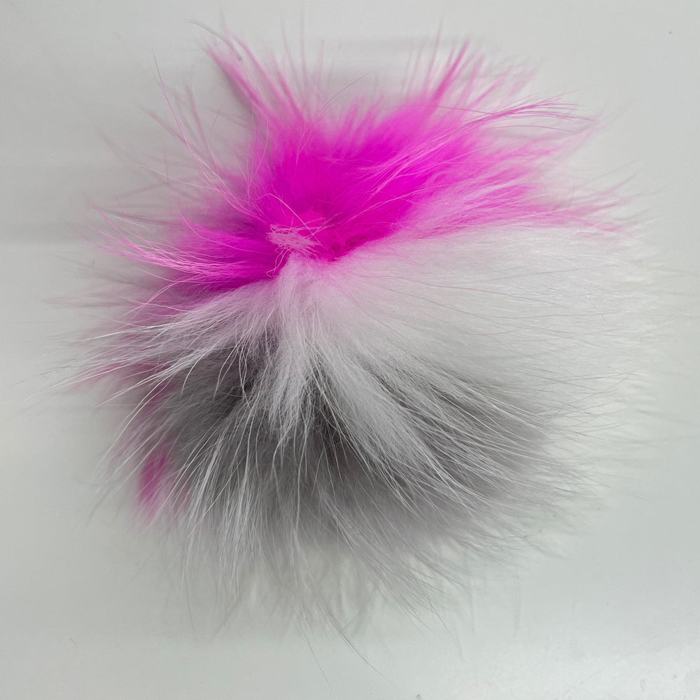 Genuine Raccoon Fur Pom Pom