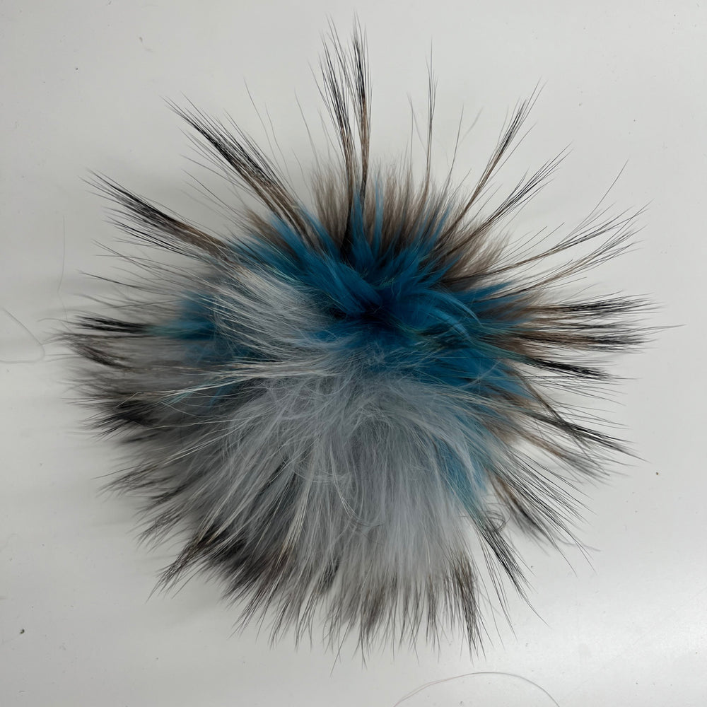 Genuine Raccoon Fur Pom Pom