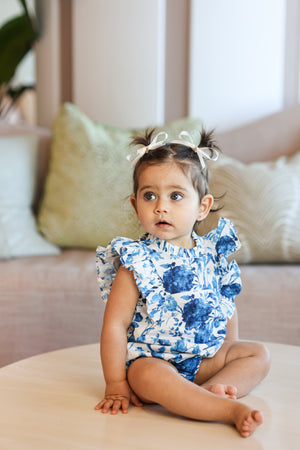 Blue Garden Romper