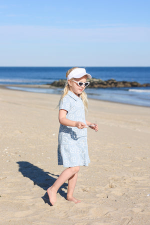 Tiered Flower Short Sleeve Dress