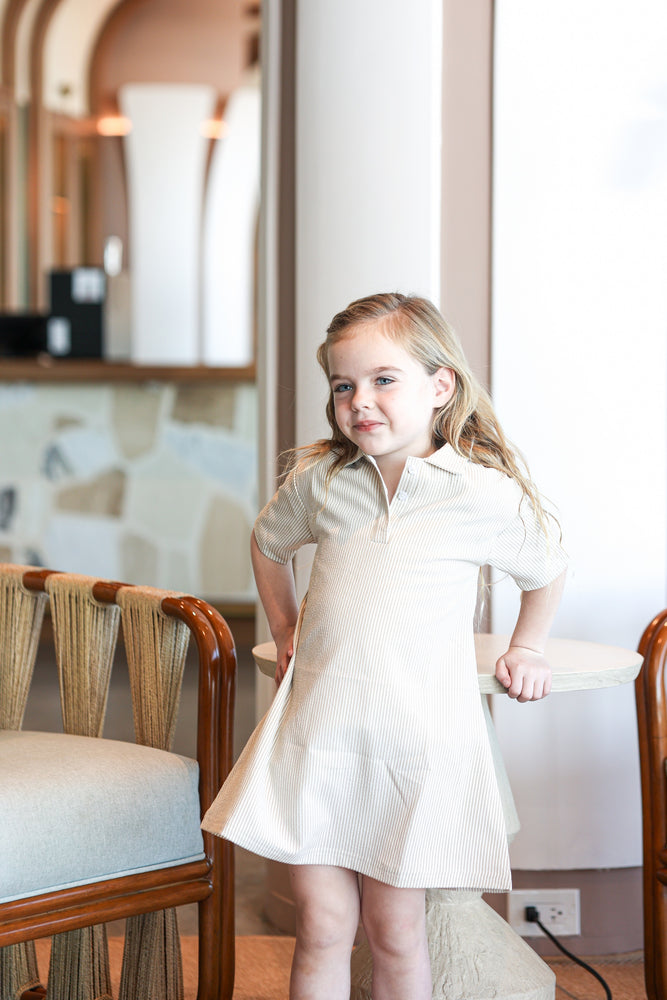 Seersucker Short Sleeve Dress