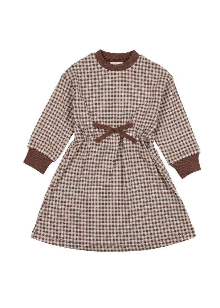 Soft Gingham Long Sleeve Dress