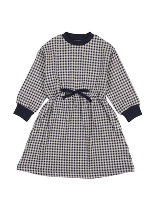 Soft Gingham Long Sleeve Dress