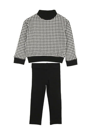 Soft Gingham Unisex Legging Set