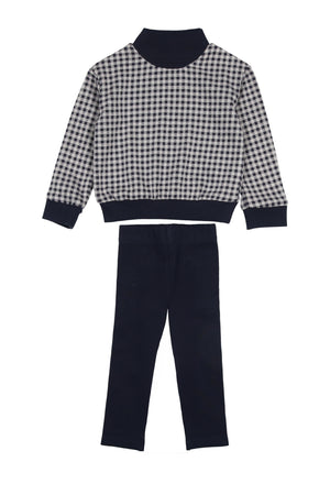 Soft Gingham Unisex Two piece Set