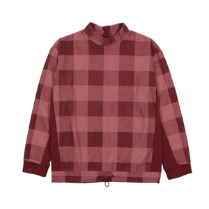 Corduroy Plaid Toggle Top