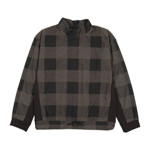 Corduroy Plaid Toggle Top