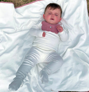 Velour Bib Girls Footie