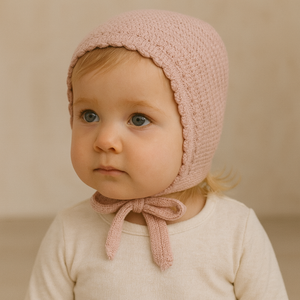 Scallop Knit Bonnet