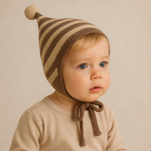 Cozy Stripe Bonnet