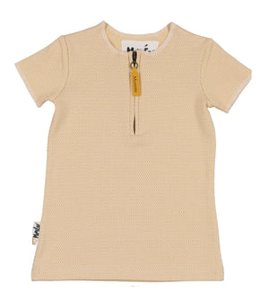 Microgrid Patterned Short Sleeves Unisex Shirt