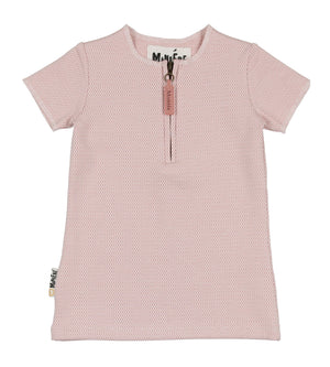 Microgrid Patterned Short Sleeves Unisex Shirt
