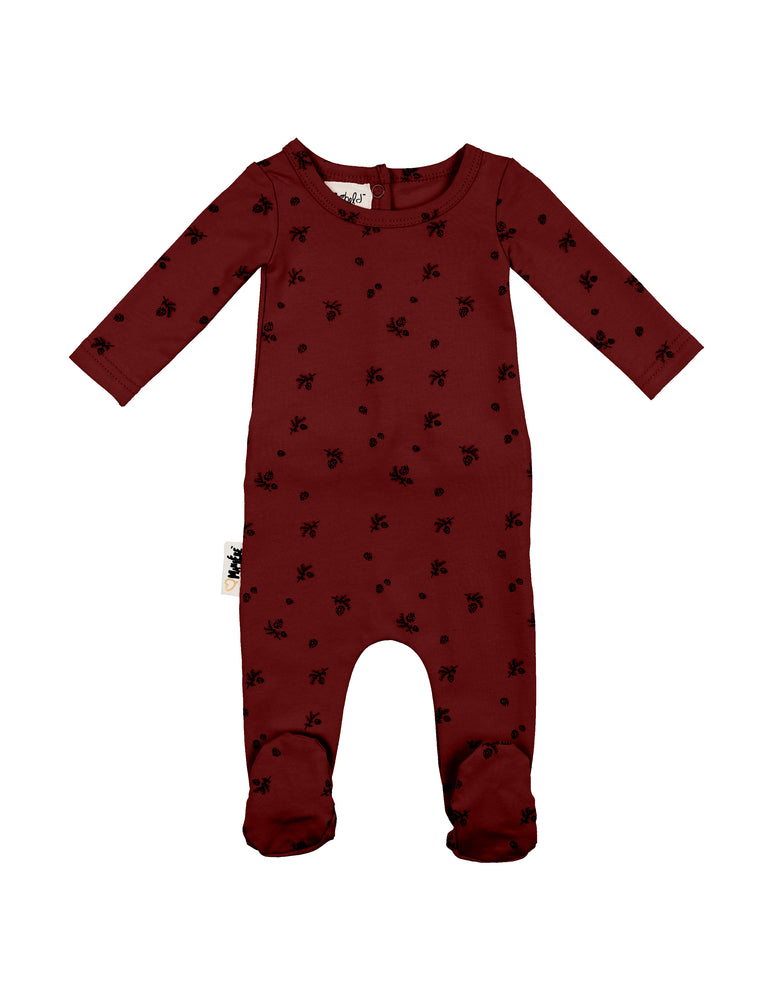 Pine Cone Print Footie