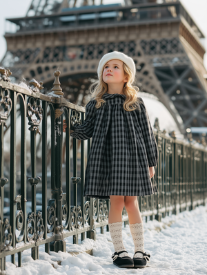 Plaid Collar Dress