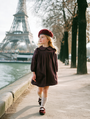 Plaid Collar Dress