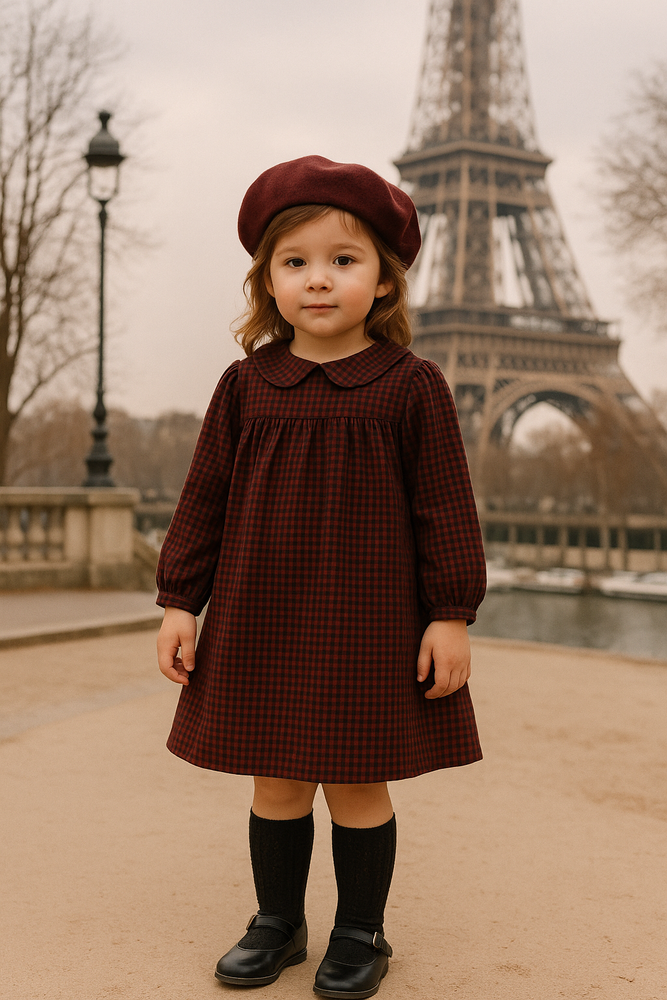 Plaid Collar Dress