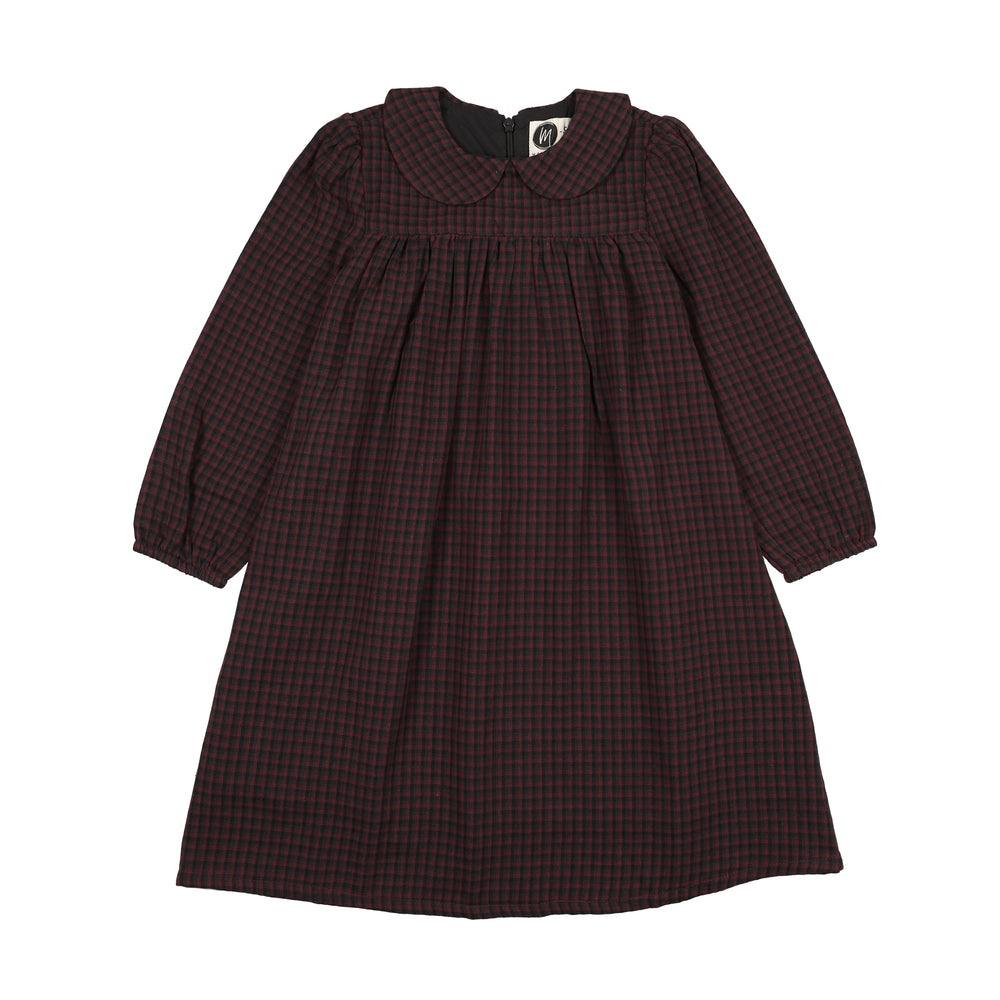 Plaid Collar Dress