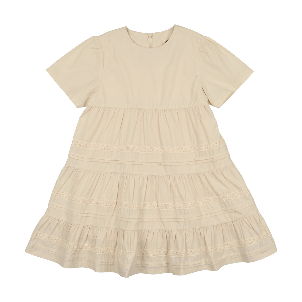 
            
                Load image into Gallery viewer, PLEATS N TIERS SHORT SLEEVE DRESS
            
        