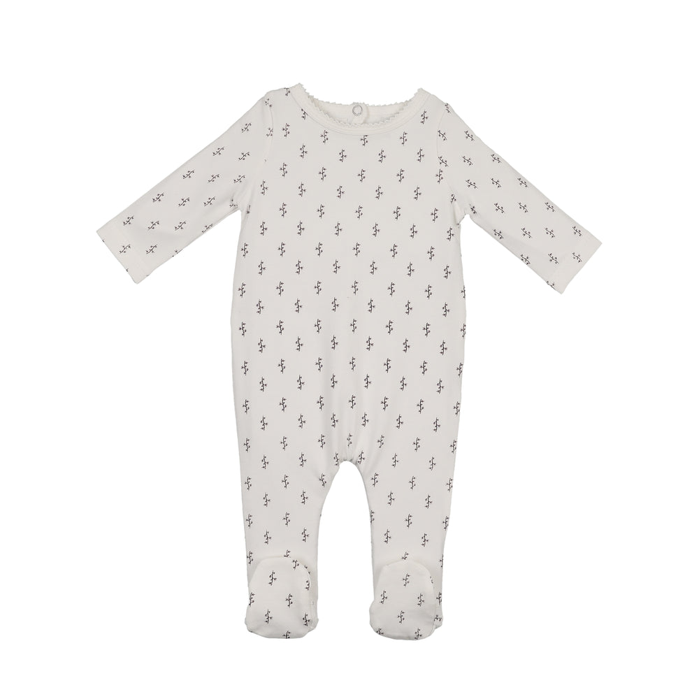 Printed Floral Footie