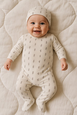 Printed Floral Footie